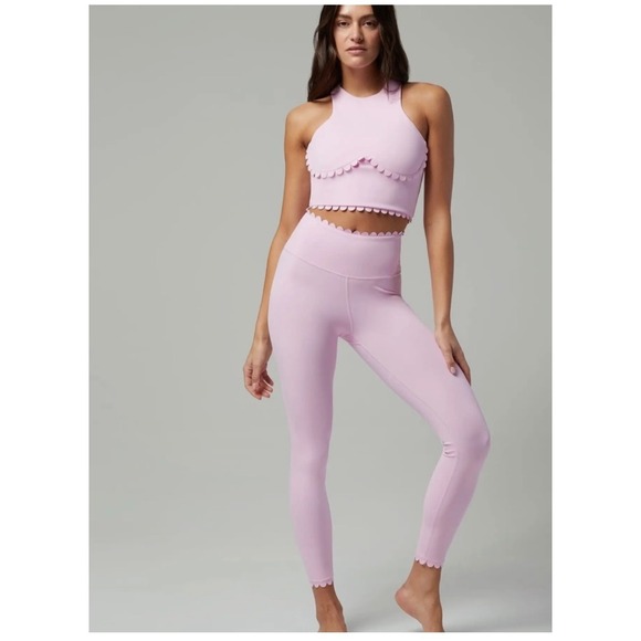 IVL COLLECTIVE Hydralux‎ Scallop Legging In Pink Size 6 - Picture 2 of 6